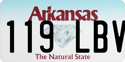 AR license plate 119LBV