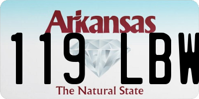 AR license plate 119LBW