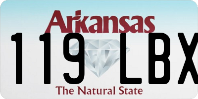 AR license plate 119LBX