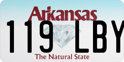 AR license plate 119LBY