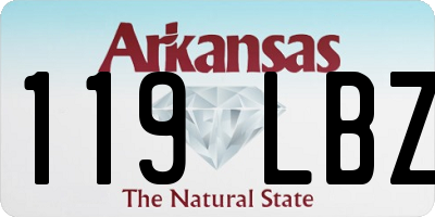AR license plate 119LBZ
