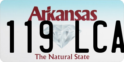 AR license plate 119LCA