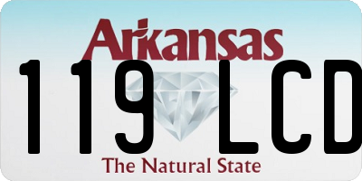 AR license plate 119LCD