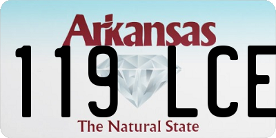 AR license plate 119LCE