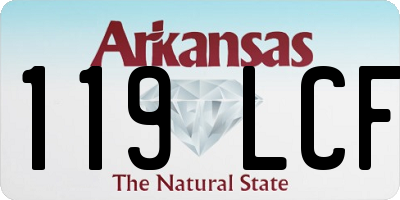 AR license plate 119LCF