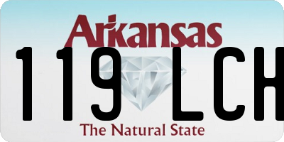 AR license plate 119LCH