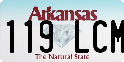 AR license plate 119LCM