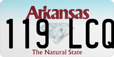 AR license plate 119LCQ