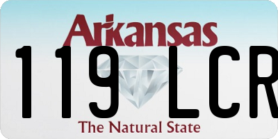 AR license plate 119LCR