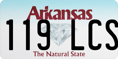 AR license plate 119LCS