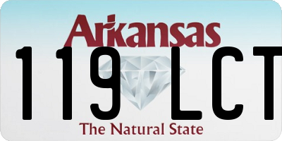 AR license plate 119LCT