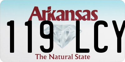 AR license plate 119LCY