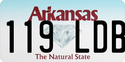 AR license plate 119LDB