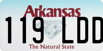 AR license plate 119LDD