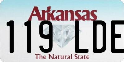 AR license plate 119LDE