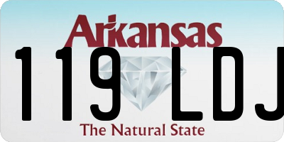 AR license plate 119LDJ