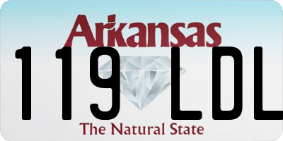 AR license plate 119LDL