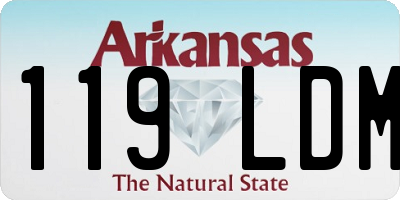 AR license plate 119LDM