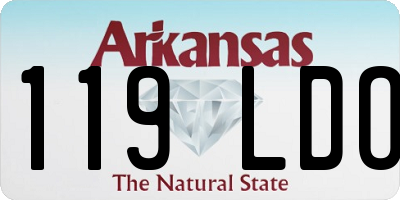 AR license plate 119LDO
