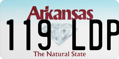 AR license plate 119LDP
