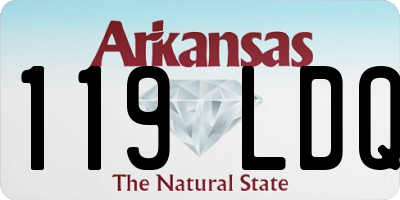 AR license plate 119LDQ