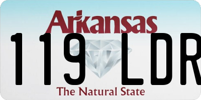 AR license plate 119LDR