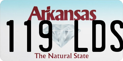 AR license plate 119LDS