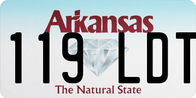 AR license plate 119LDT