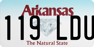 AR license plate 119LDU