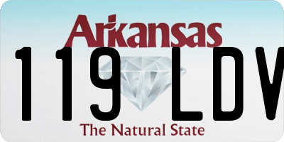 AR license plate 119LDV