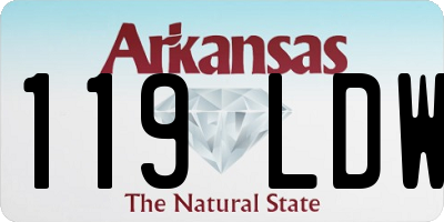 AR license plate 119LDW