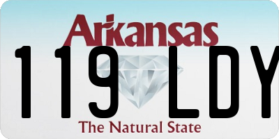 AR license plate 119LDY