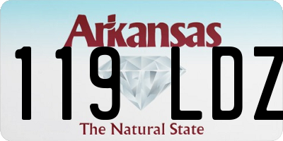 AR license plate 119LDZ