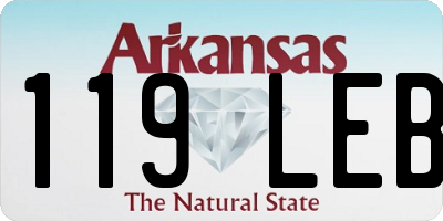 AR license plate 119LEB