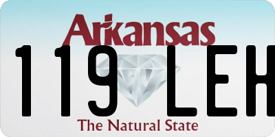 AR license plate 119LEH