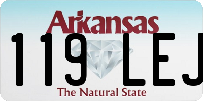 AR license plate 119LEJ