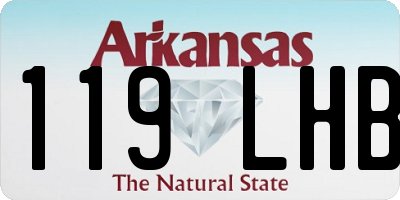 AR license plate 119LHB
