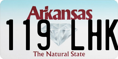 AR license plate 119LHK