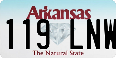 AR license plate 119LNW