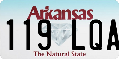 AR license plate 119LQA