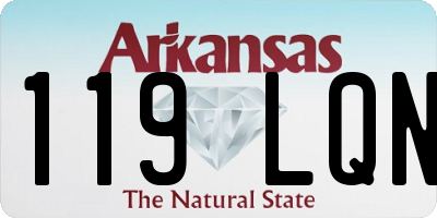 AR license plate 119LQN