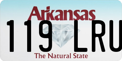 AR license plate 119LRU