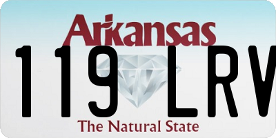 AR license plate 119LRV