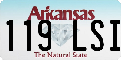 AR license plate 119LSI