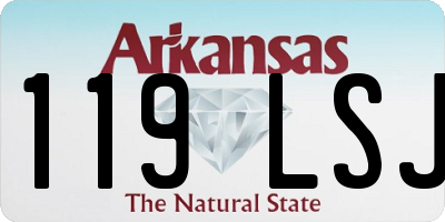 AR license plate 119LSJ