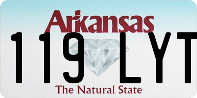AR license plate 119LYT