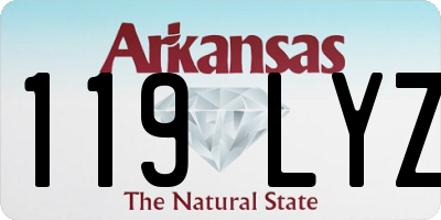 AR license plate 119LYZ