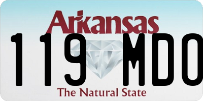 AR license plate 119MDO