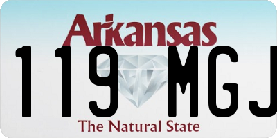 AR license plate 119MGJ