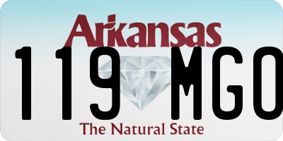 AR license plate 119MGO